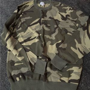 cotton camo sweater